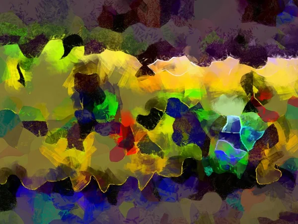 Изображение Фона Стиле Иллюстрации Абстрактный Узор Различные Яркие Цвета Картина — стоковое фото
