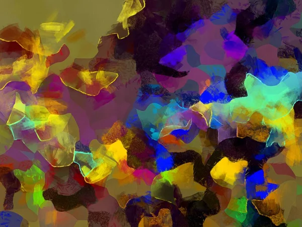 Imagen Fondo Estilo Ilustración Patrón Abstracto Varios Colores Vibrantes Patrón — Foto de Stock