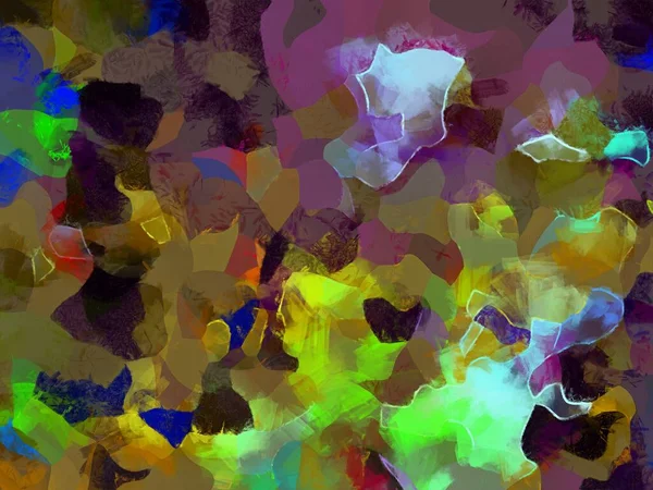 Resim tarzı arkaplan resmi, soyut desen, çeşitli canlı renkler, yağlı boya deseni