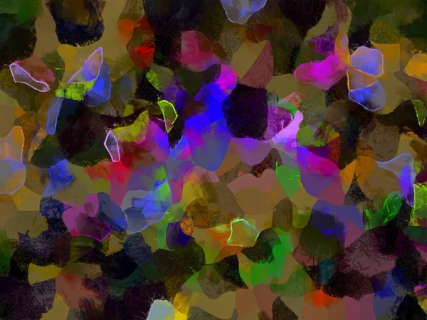 Resim tarzı arkaplan resmi, soyut desen, çeşitli canlı renkler, yağlı boya deseni