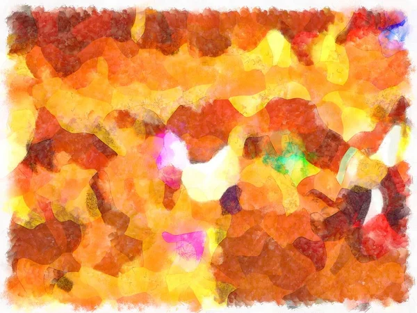Ilustracja Styl Tło Obraz Abstrakcyjne Wzory Różnych Kolorach Akwarela Malowane — Zdjęcie stockowe