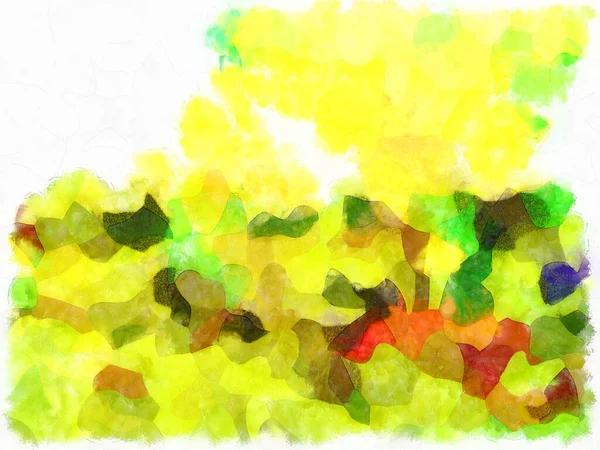 Illustration Stil Hintergrundbild Abstrakte Muster Verschiedenen Farben Aquarell Gemaltes Muster — Stockfoto