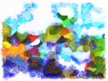 Resim biçimi arkaplan resmi çeşitli renklerde soyut desenler suluboya desen.