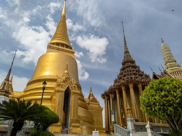 Wat Phra Kaew Temple Emerald Buddha Landmark Thailand Which Tourists — стоковое фото