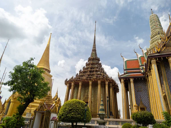 Wat Phra Kaew Temple Emerald Buddha Landmark Thailand Which Tourists — стоковое фото