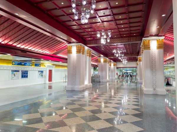 バンコクタイ 9月2020サナムチャイMrt駅は地下鉄駅ですMrtサイシャロームラチャモンクーン線はラタナコシン島の保全地域の中心部に位置しています — ストック写真