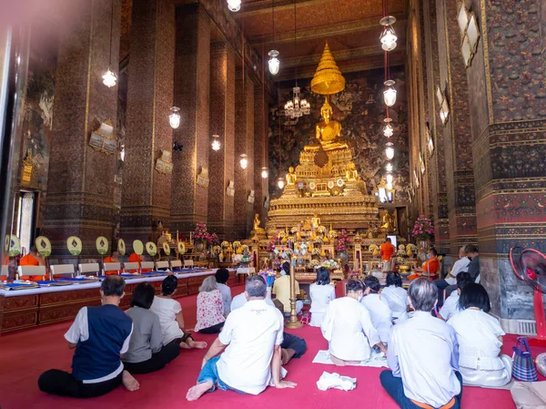 Bangkok Tailandia Septiembre 2020Wat Phra Chetuphon Wat Pho Gente Está —  Fotos de Stock