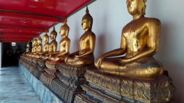 Wat Pho Tapınağı Wat Pho 'da yaslanan Buda, Wat Pho birinci sınıf kraliyet tapınakları arasında en yüksek rütbedir..