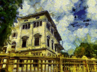 Antik binalar, Avrupa mimari tarzları, İtalyan Rönesans Çizimleri izlenimci bir resim tarzı yaratıyor.