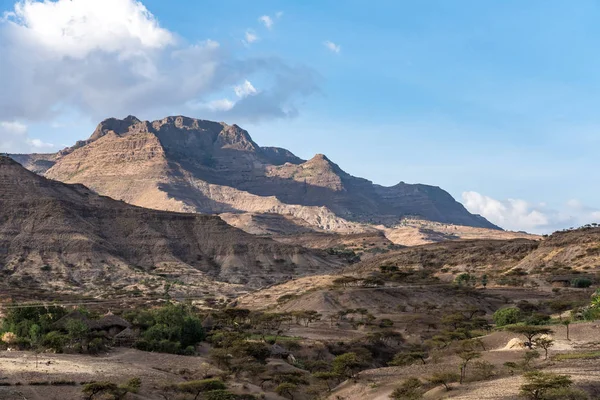 Paisaje Entre Gheralta Lalibela Tigray Norte Etiopía África — Foto de Stock