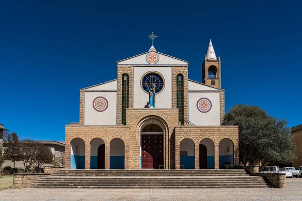 Cathedral of Adigrat in Ethiopia in Africa — Stock Photo, Image