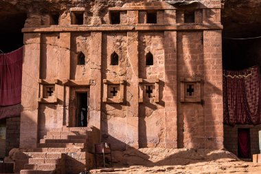 Bete Abba Libanos kaya kesme Kilisesi, Lalibela, Etiyopya