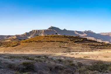 Lalibela, Etiyopya dağlarında manzara