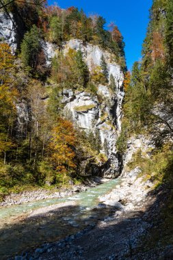 Partnachklamm, Partnach Vadisi Garmisch-Partenkirchen, Bavyera, Almanya