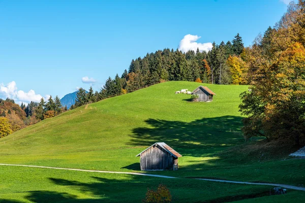 Paisagem Perto Garmisch Partenkirchen Baviera Alemanha Europa — Fotografia de Stock