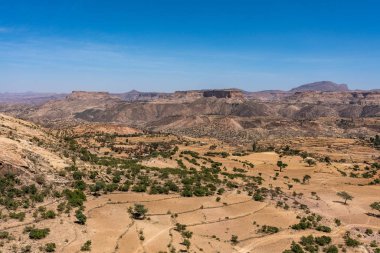 Tigray, Kuzey Etiyopya, Afrika Gheralta manzara. Axum'un geziden Gheralta için