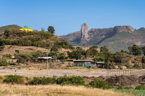 Gondar Yoldan Addis Zemen Etiyopya Afrika Yakınındaki Simien Dağlara Üzerinde — Stok fotoğraf