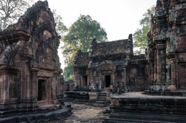 Banteay Srei Angkor, Kamboçya'da Shiva için adanmış bir Hindu Tapınağı olduğunu