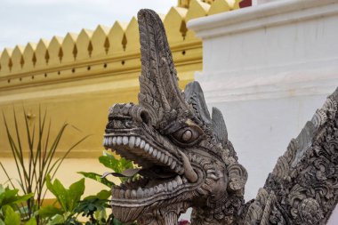 WAT Pha Luang tapınak - büyük altın stupa veya pagoda. En önemli ulusal anıt ve ulusal bir sembol Vientiane, Laos