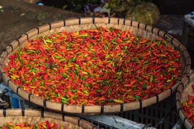 Luang Prabang, Laos gece piyasasında. Hmong gece Pazar Güneydoğu Asya.