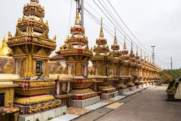 Wat Pha Luang Temple Grande Stupa Dourada Pagode Monumento Nacional — Fotografia de Stock