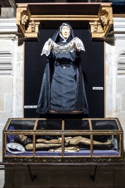 Colegiata Kilisesi, Santa Juliana Santillana del Mar, Cantabria, İspanya içinde.