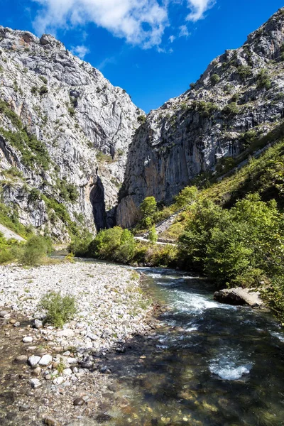 Troski trail, garganta del cares, w góry Picos de Europa, Hiszpania — Zdjęcie stockowe