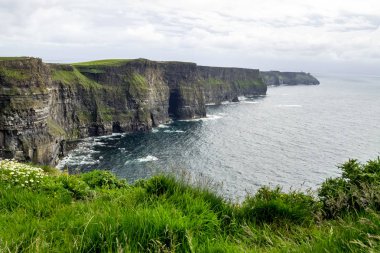 Dünya ünlü Cliffs, Moher County Clare, İrlanda