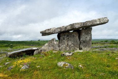 5 000 yıllık polnabrone dolmen burren, co. clare - İrlanda