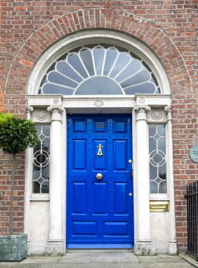 Dublin City, Merrion Meydanı, İrlanda renkli Gürcü kapı