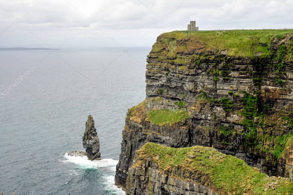 World famous Cliffs of Moher in County Clare, Ireland