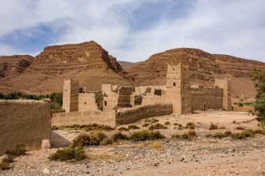 Midelt abd Erfoud arasında Fas dağ manzarası