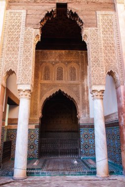 Saadian mezar Türbesi Marakeş Fas, Afrika
