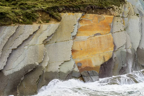 The Acantilado Flysch in Zumaia - Basque Country, Spain — Stock Photo, Image