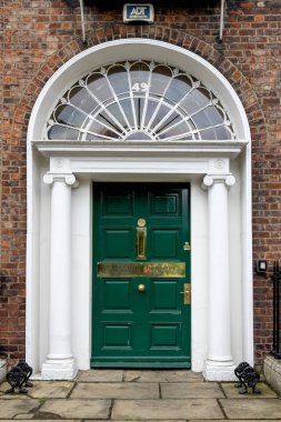 Dublin City, Merrion Meydanı, İrlanda renkli Gürcü kapı