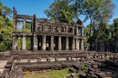Siem Reap, Kamboçya'da karmaşık Angkor Wat Tapınağı Preah Khan