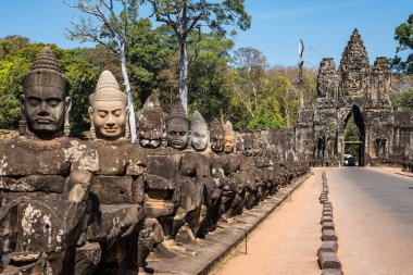 Güney kapısı angkor için thom Kamboçya, Asya