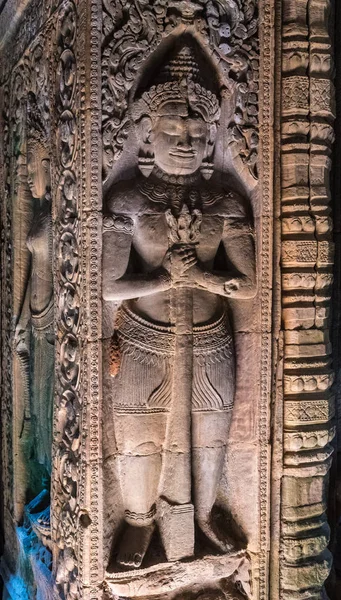 Templo de Preah Khan no complexo Angkor Wat em Siem Reap, Camboja — Fotografia de Stock