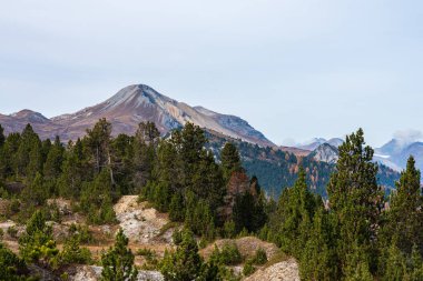 Ofenpass - yol Fuorn geçmek içinde Val Mustair Kanton'un Grisons, İsviçre