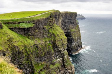 Dünya ünlü Cliffs, Moher County Clare, İrlanda