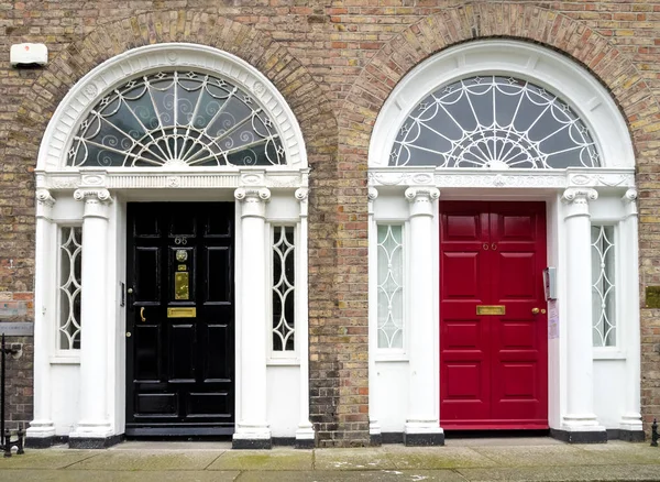 Dublin City, Merrion Meydanı, İrlanda renkli Gürcü kapı