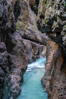 Garmisch-Partenkirchen, Bavyera, Almanya Partnach Gorge hiking