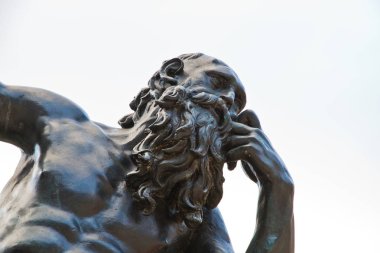 Çeşme ve sanat heykel Residenz München yerde Münih, Almanya