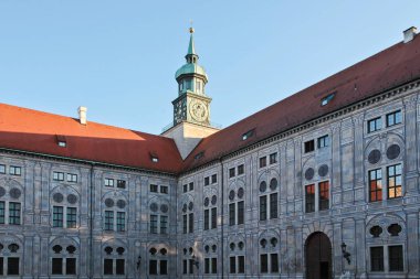 Munich, Münih, Almanya'nın Bavyera Residenz Kraliyet Sarayı krallar