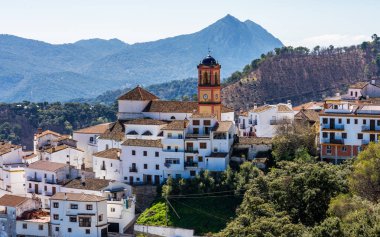 Beyaz Endülüs köyü, pueblo blanco Algatocin. Province of Malaga, İspanya