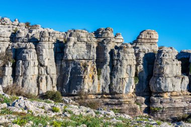 El Torcal de Antequera, Endülüs, İspanya, Antequera yakınlarında, Malaga.