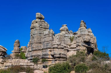 El Torcal de Antequera, Endülüs, İspanya, Antequera yakınlarında, Malaga.