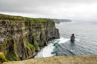 Dünya ünlü Cliffs, Moher County Clare, İrlanda