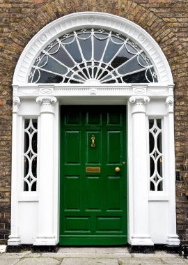Dublin City, Merrion Meydanı, İrlanda renkli Gürcü kapı