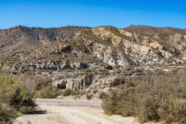 Tabernas çölü, İspanyol Desierto de Tabernas, Endülüs, İspanya